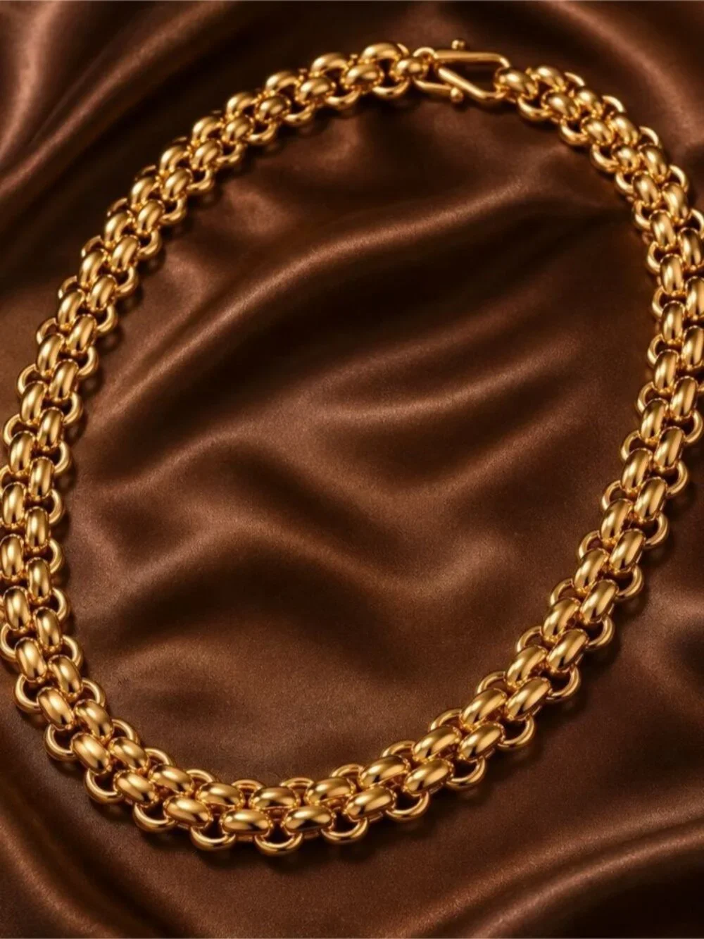 Gold Double-Rope Chain Necklace